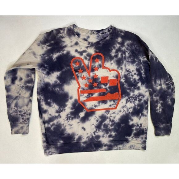 Junk Food Clothing Tie-Dye Sweatshirt with Peace Sign - Picture 1 of 5